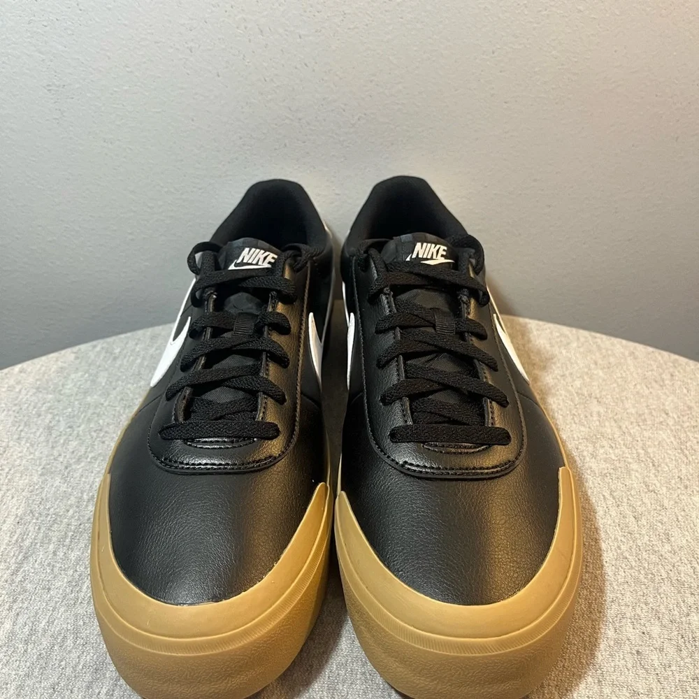 Nike Court Shot Black White Gum Bottom Sneaker Men's Shoe Size 11 FQ8146-003 - Picture 3 of 11